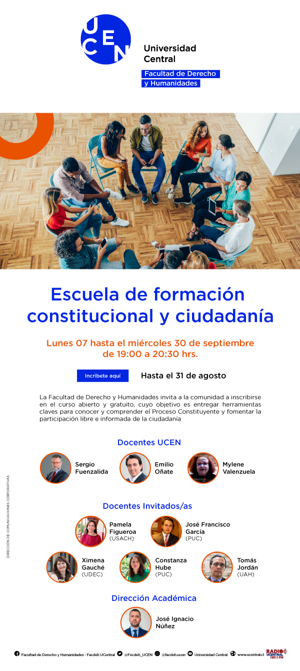 FACDEH impartirá Escuela de Formación Constitucional y Ciudadana abierta y gratuita.