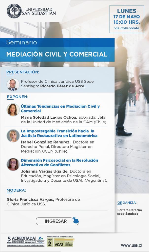 Seminario sobre Mediación Civil y Comercial.