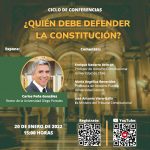 Tribunal Constitucional organiza ciclo de conferencias:¿QUIÉN DEBE DEFENDER LA CONSTITUCIÓN?