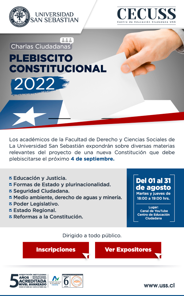 Charlas Ciudadanas del Plebiscito Constitucional 2022.