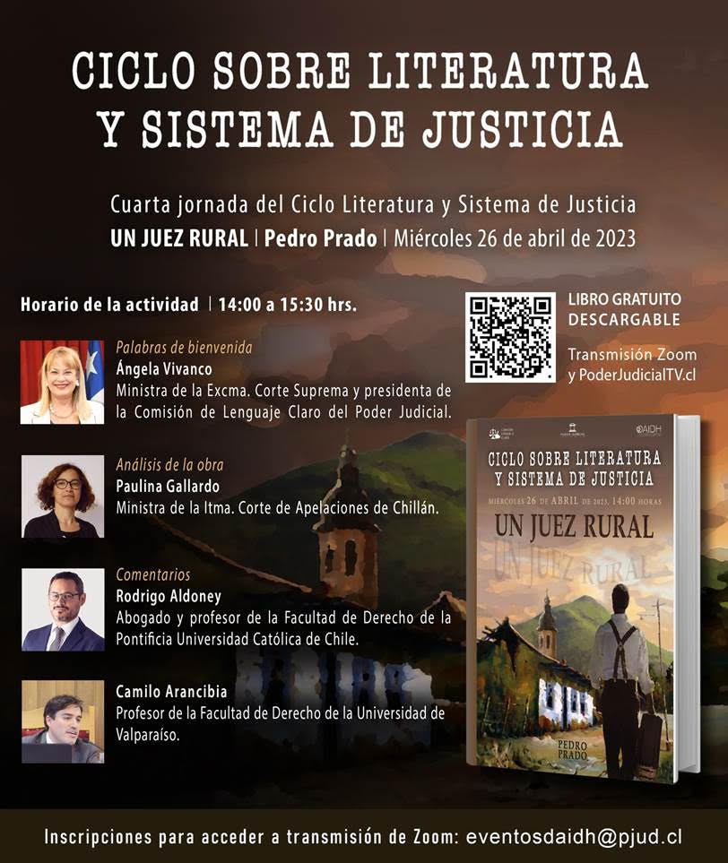 Segunda versión del Ciclo de Literatura y Sistema de Justicia.