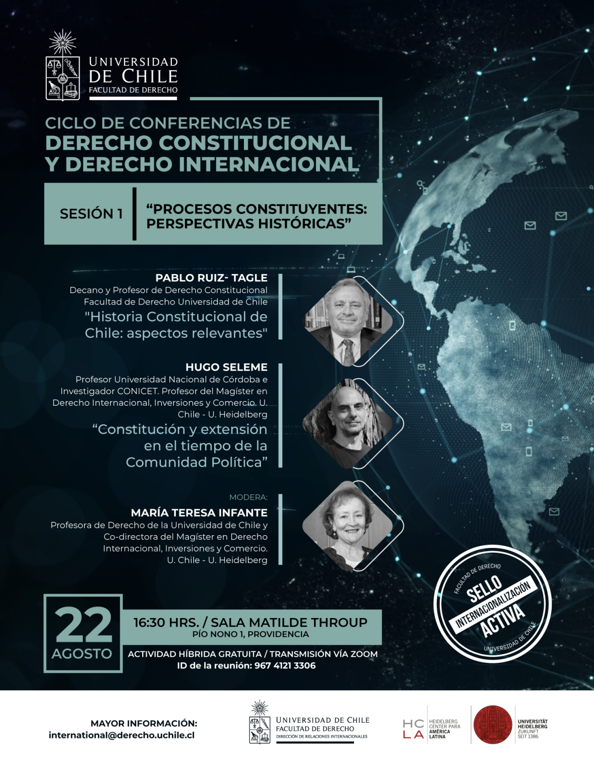 Ciclo de Conferencias de Derecho Constitucional y Derecho Internacional.
