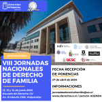 Convocatoria VIII Jornadas Nacionales de Derecho de Familia en la Universidad de Valparaíso.